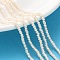 Natural Cultured Freshwater Pearl Beads Strands, Grade 5A, Rondelle, PeachPuff, 1.8~2.3mm, Hole: 0.5mm, about 228pcs/strand, 14.61 inch(37.1cm)