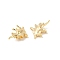 Brass Pendants, Cadmium Free & Nickel Free & Lead Free, Dinosaur, Real 18K Gold Plated, 11x4x17mm, Hole: 1.2mm