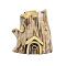 Artificial Tree House Resin Display Decorations, for Home Office Decorations, BurlyWood, 35.5x33.5x37mm