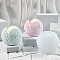 DIY Candle Silicone Molds, for Scented Candle Making, Meteorite, White, 83x69mm