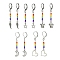 Glass Seed & Alloy Dangle Leverback Earrings, with 304 Stainless Steel Earrings Pins, Mixed Shapes, Colorful, 54~59x5~13.5mm