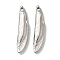 Anti-Tarnish 304 Stainless Steel Pendants, Fish Charm, Stainless Steel Color, 27.5x6x3.5mm, Hole: 0.9mm