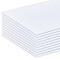 Plastic Corrugated Sheets Pads, for DIY Crafts Model Building, Rectangle, White, 300x150x3mm
