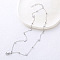 Stainless Steel Double Layered Bracelets, Link Bracelets for Women, Star & Round, Stainless Steel Color