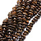 Natural Bronzite Beads Strands, Nuggets, 8~11x9~14x1.5~5mm, Hole: 0.8mm, about 74pcs/strand, 15.55''(39.5cm)