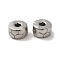 Non-Tarnish 304 Stainless Steel Beads, Column, Stainless Steel Color, 5x3mm, Hole: 1.5mm