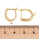 Фурнитура для сережек-обручов из латуни с фианитом KK-S374-04G-03-3