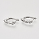 Латунные серьги-кольца с застежкой сзади KK-T048-017P-NF-1