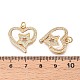 Латунные микропаве прозрачные подвески с фианитом KK-N254-205G-3