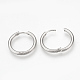 Серьги-кольца Huggie Hoop из нержавеющей стали 201 MAK-R021-17mm-2