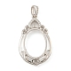 Сеттинги Серебряный кулон кабошон 925 стерлингов STER-B005-24P-1