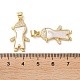 Латунные микропаве прозрачные подвески с фианитом KK-B083-28B-G-3