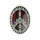Знак мира тема украшения украшения стекла овальной Flatback кабошон X-GGLA-A003-30x40-JJ16-1