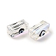 Прозрачные стеклянные бусины GLAA-F121-03C-2