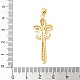 Латунные микро проложить кубического циркония подвески KK-U053-17G-03-3