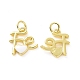 Подвески из латуни с покрытием из эмали KK-C008-18G-05-1
