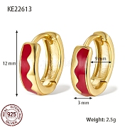 925 толстые серьги-кольца из стерлингового серебра TA7225-8