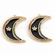 Латунные подвески из микро-паве KK-S356-298B-NF