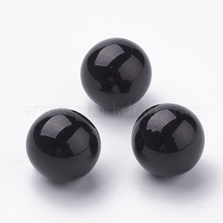 Бусины из экологически чистого пластика с имитацией жемчуга MACR-S277-8mm-C27-1