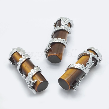 Природных тигровый глаз подвески X-G-O163-E18-1