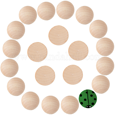 Необработанные кабошоны из натурального дерева WOOD-GF0001-13D-1
