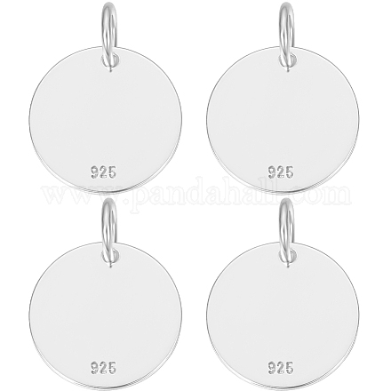 4 шт. 925 подвески из стерлингового серебра STER-BBC0005-37A-1