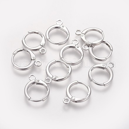 Латунные серьги-обручи KK-L179-04P-1
