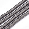 Polyester & Cotton Cords, with Iron Chain inside, Rosy Brown, 6mm, about 54.68 yards(50m)/bundle