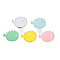 Cute Fish Enamel Pin, Animal Brass Enamel Brooch for Backpack Clothes, Nickel Free, Mixed Color, Platinum, 15x21mm, pin: 1mm