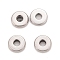 Non-Tarnish 304 Stainless Steel Spacer Beads, Donut, Stainless Steel Color, 6x1.5~1.6mm, Hole: 2mm
