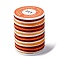 Segment Dyed Twisted Waxed Polyester Cord, Round, Colorful, 1mm, about 12.03 Yards(11m)/Roll