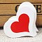 Paper Gift Tags, Hang Tags, For Arts and Crafts, For Valentine's Day, Thanksgiving, Heart with Word Thank You, White, 32x39x0.4mm, Hole: 4mm