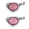 Natural Rhodonite Pendants, Brass Heart Charms, Platinum, 11.5x18x6mm, Hole: 3.5x2.5mm