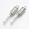 Tibetan Style Alloy Enamel Settings, Screwdriver, Lead Free & Cadmium Free, Antique Silver, 30x6x4mm, Hole: 1.5mm, about 305pcs/500g