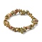 Chip Natural Unakite Stretch Beaded Bracelets for Kids, Inner Diameter: 1-3/4 inch(4.5cm)