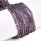 Imitate Austrian Crystal Frosted Glass Beads Strands, Grade AA, Faceted, Bicone, Purple, 4x4mm, Hole: 1mm, about 80~85pcs/strand, 30~32cm