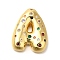 Brass Cubic Zirconia Pendants, Cadmium Free & Nickel Free & Lead Free, Letter A~Z Charms, Real 18K Gold Plated, Letter A, 29x24.5x7mm, Hole: 5x2.5mm