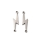 Non-Tarnish 304 Stainless Steel Connector Charms, Lightning Bolts Links, Stainless Steel Color, 19x5x1mm, Hole: 1mm