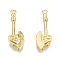 Brass Pendants, Nickel Free, Axe, Real 18K Gold Plated, 18.5x6.5x2mm, Hole: 0.9mm