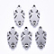 Tarnish Resistant 201 Stainless Steel Links Connectors, Laser Cut, Girl, Stainless Steel Color, 20.5x10x1.5mm, Hole: 1.6mm