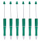 Plastic Beadable Pens, Shaft Black Ink Ballpoint Pen, for DIY Pen Decoration, Spring Green, 141x8x8mm