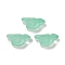 Transparent Glass Beads, Bird, Baking Paint, Medium Aquamarine, 10x20x8mm, Hole: 1.2mm
