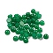Natural White Jade Dyed Cabochons, Half Round, Green, 4x2~2.5mm