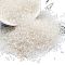 Transparent Inside Colours Glass Seed Beads, Cylinder, Snow, 1.6x1.3mm, Hole: 0.8mm, about 1333pcs/10g