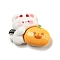 Halloween Theme Opaque Resin Decoden Cabochons, Pumpkin with Bear, 23.5x28x9mm