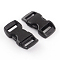 POM Plastic Side Release Buckles, Survival Bracelet Clasps, Black, 29x15x6mm, Hole: 11x3.5mm