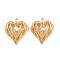 Brass Micro Pave Cubic Zirconia Pendants, Cadmium Free & Nickel Free & Lead Free, Heart Charms, Real 18K Gold Plated, 18x15.5x5.5mm, Hole: 2mm