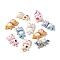 Opaque Resin Cabochons, DIY Accessories, Cat, Mixed Color, 26x15x7mm