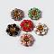 Flower Brass Rhinestone Enamel Cabochon Settings, Golden, Mixed Color, Tray: 4mm, 17.5x6mm, Hole: 1mm
