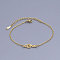 201 Stainless Steel Link Bracelets, with Lobster Claw Clasps, Treble Clef, Golden, 6-3/4 inch(17~17.1cm)